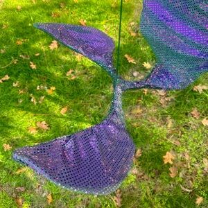 Purple and Green Mermaid Tail Costume Accessory